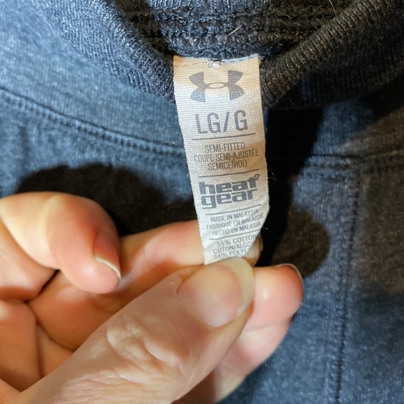 Under Armor capri heat gear loose fitting pants sweatpants size large gray​​​ - Picture 3 of 4